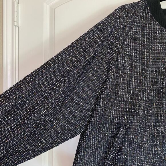 Torrid Bomber Jacket Black Color & multi colored thread accent NWT size 4X - Picture 10 of 14